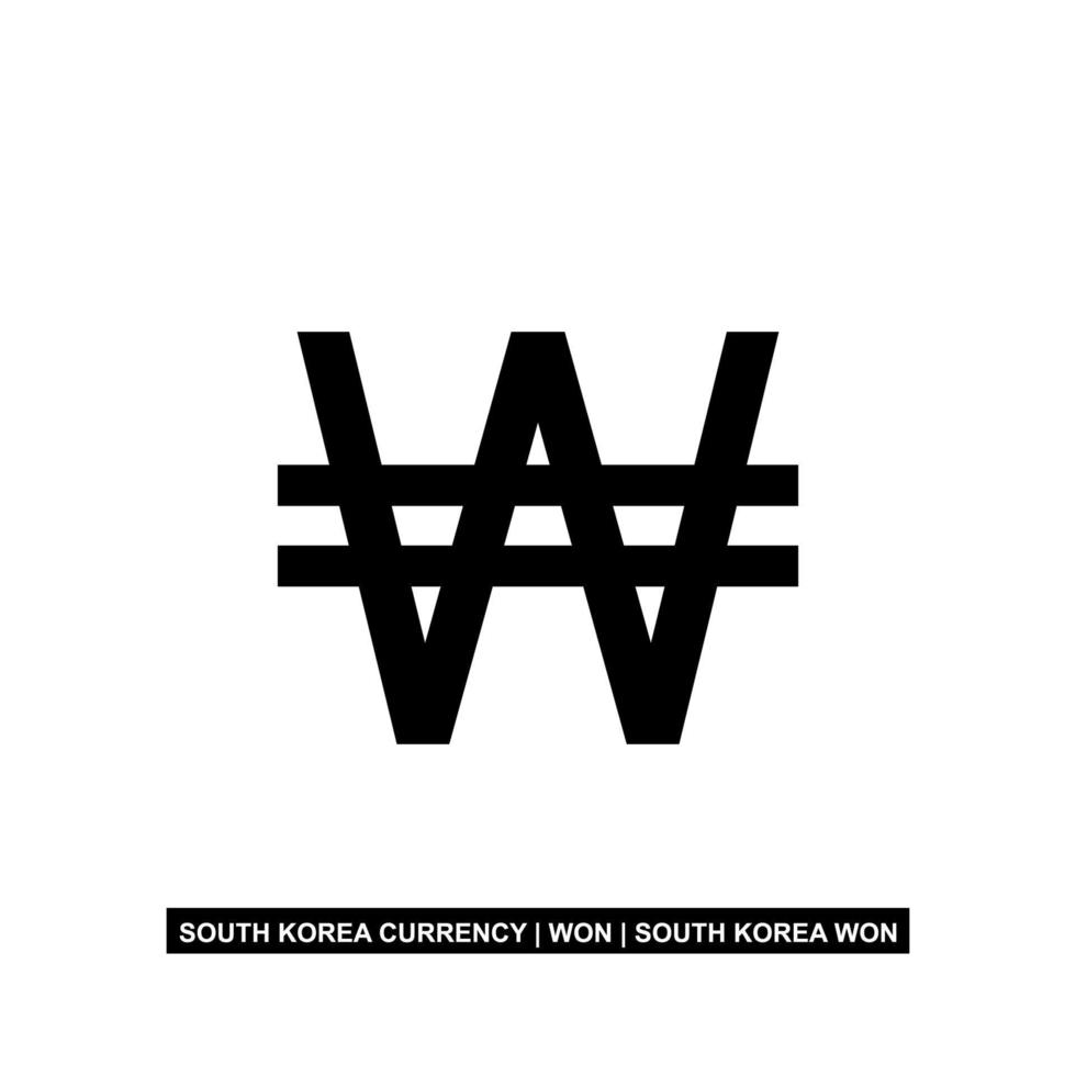 Korea Currency Icon Symbol Won KRW Sign Vector Illustration 13831993 korea-currency-icon-symbol-won-krw-sign-vector-illustration-13831993