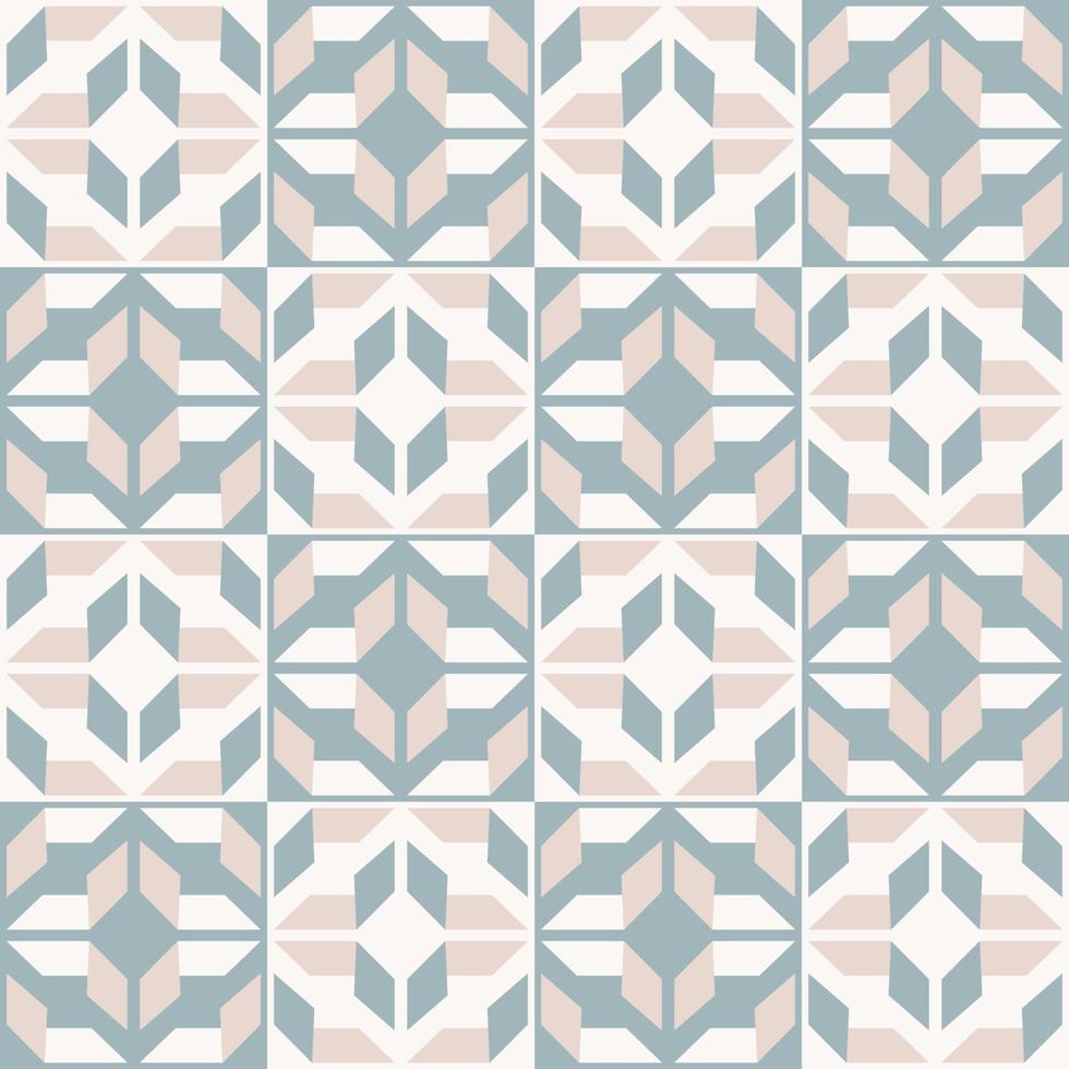 Abstract geometric seamless pattern. Geometric brown-green color seamless checkered pattern style. Ethnic geometric beige color pattern background for interior decoration elements, wrapping. vector