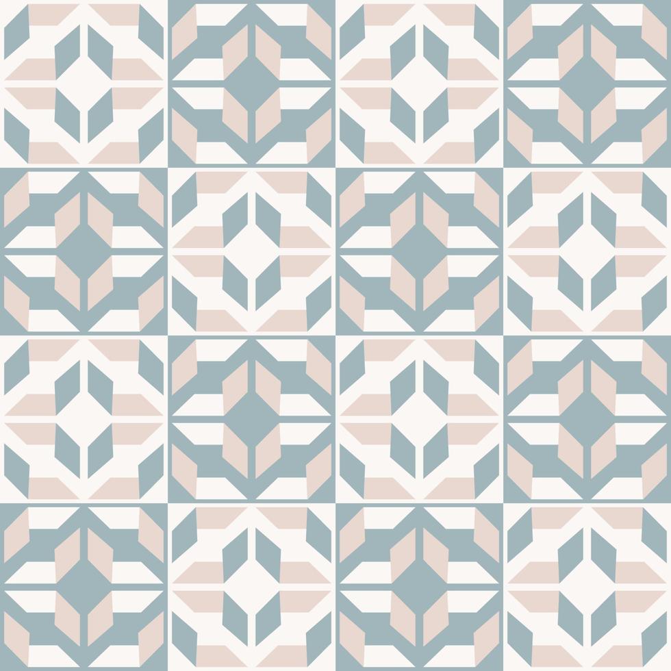 Abstract geometric seamless pattern. Geometric brown-green color seamless checkered pattern style. Ethnic geometric beige color pattern background for interior decoration elements, wrapping. vector