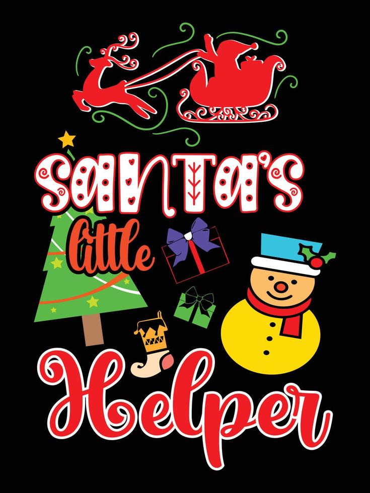 Christmas lettering typography apparel Vintages christmas tshirt design christmas merchandise designs vector