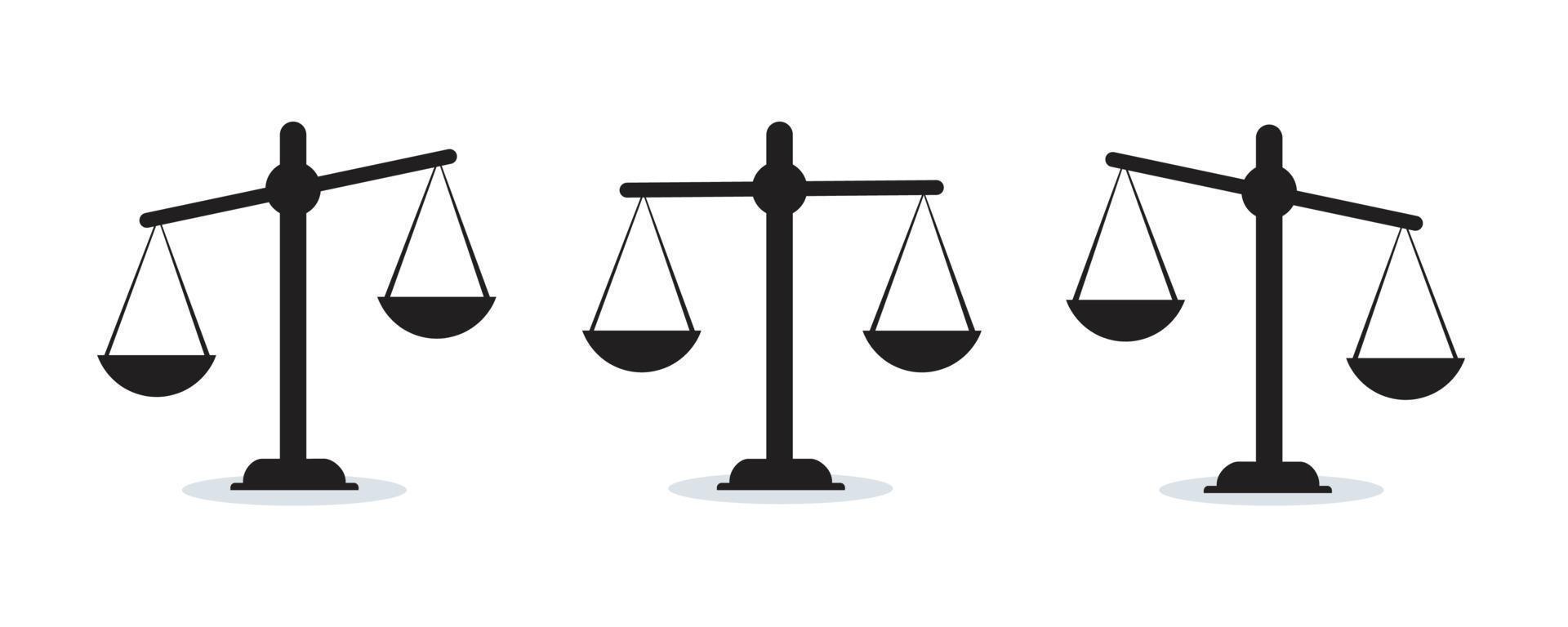 Justice scale Court symbol vector illustration