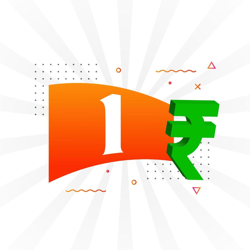 1 Rupee symbol bold text vector image 1 Indian Rupee currency sign 1 Rupee symbol bold text vector image 1 Indian Rupee currency sign