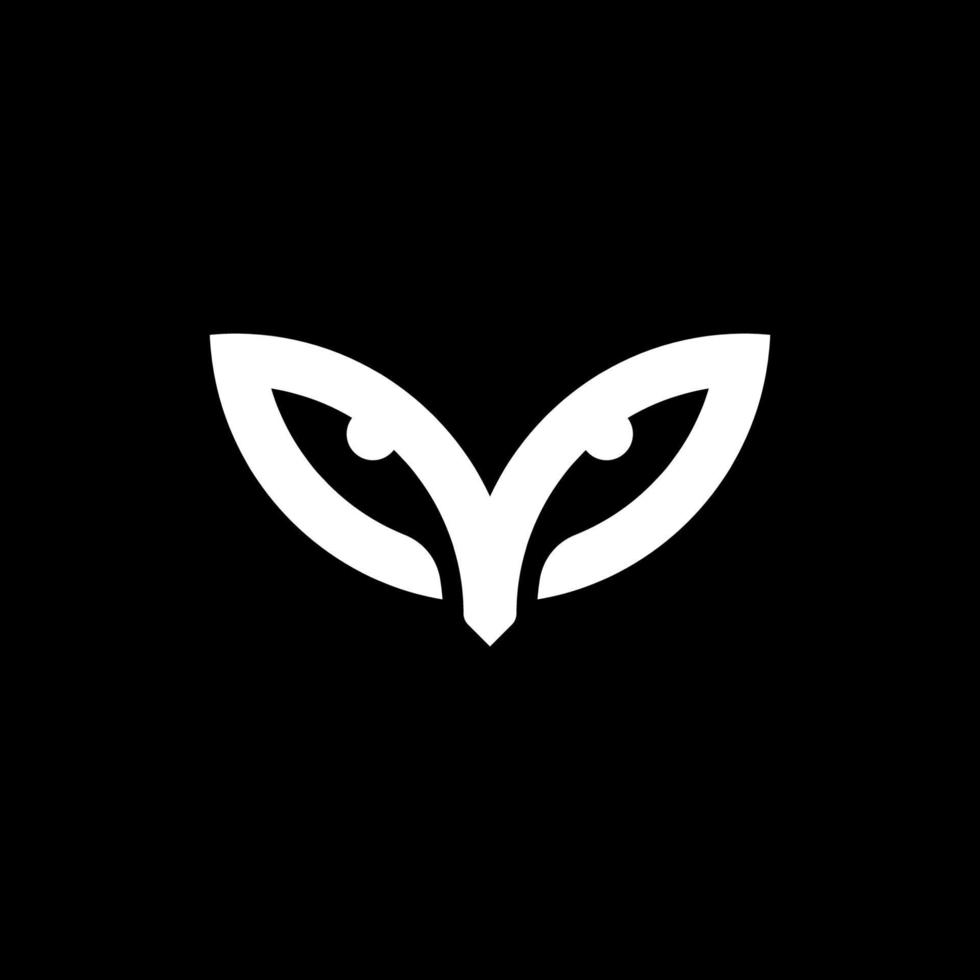 owl Logo simple Vector icon design