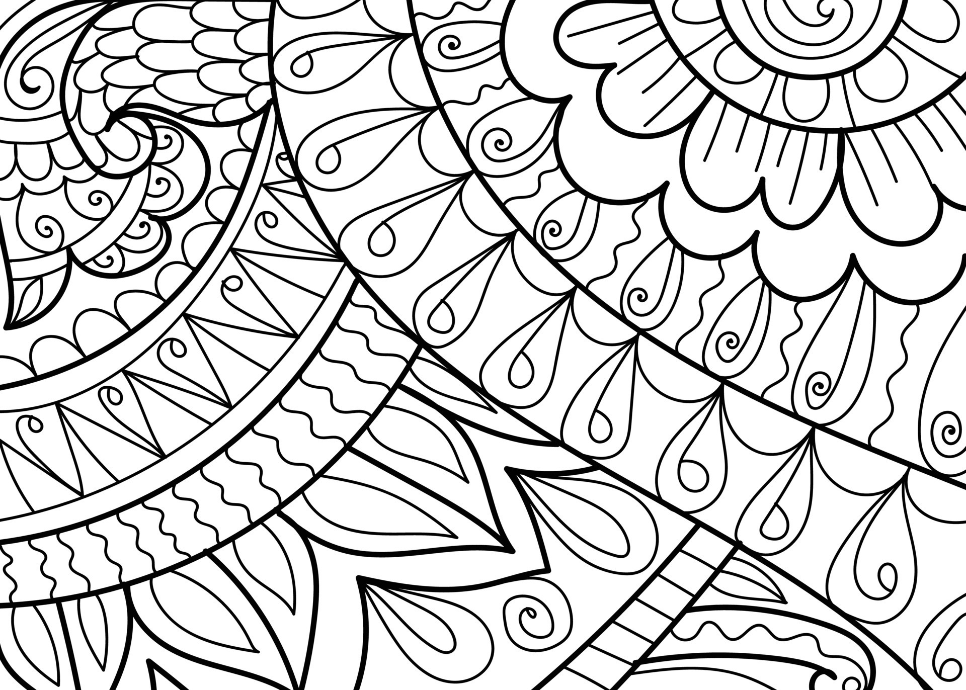 Decorative henna design coloring book page illustration 13833811 Vector