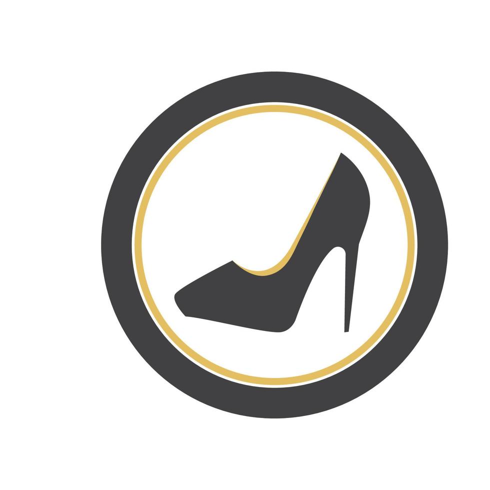 high heels logo vector