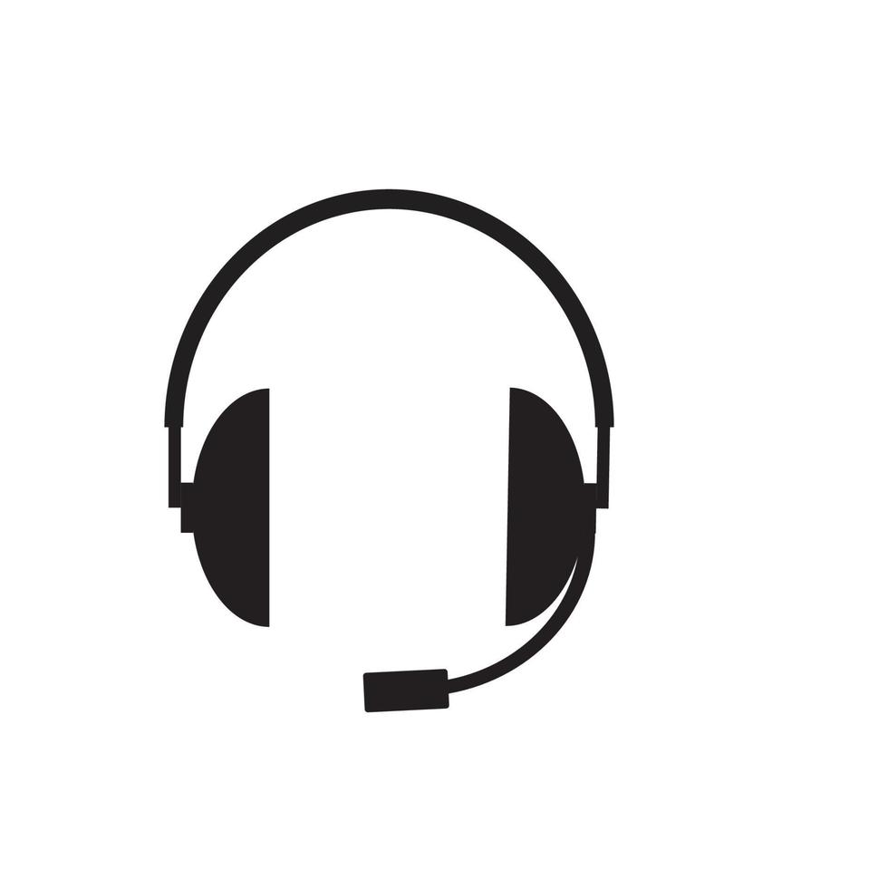 headphone logo  vector