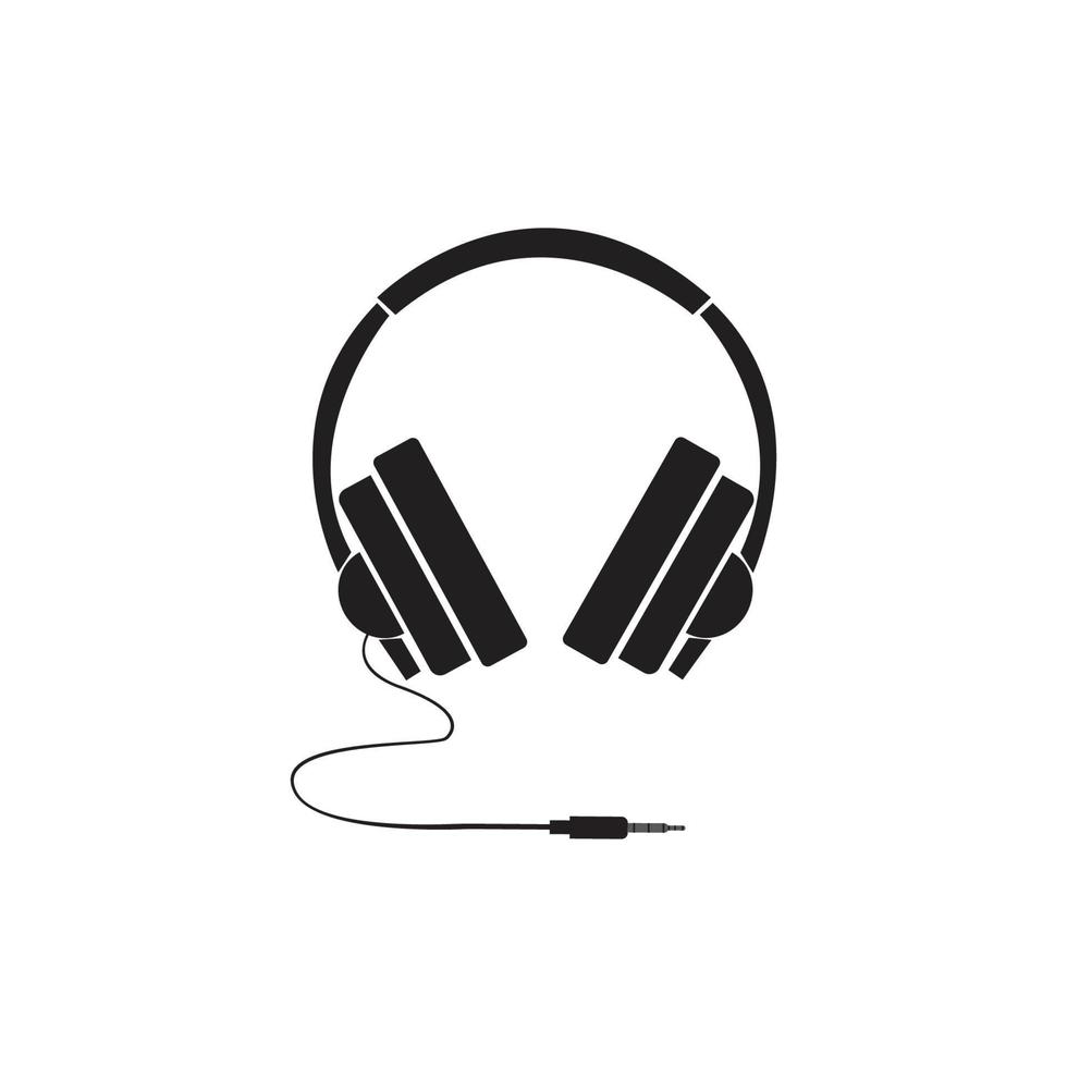 vector de logotipo de auriculares