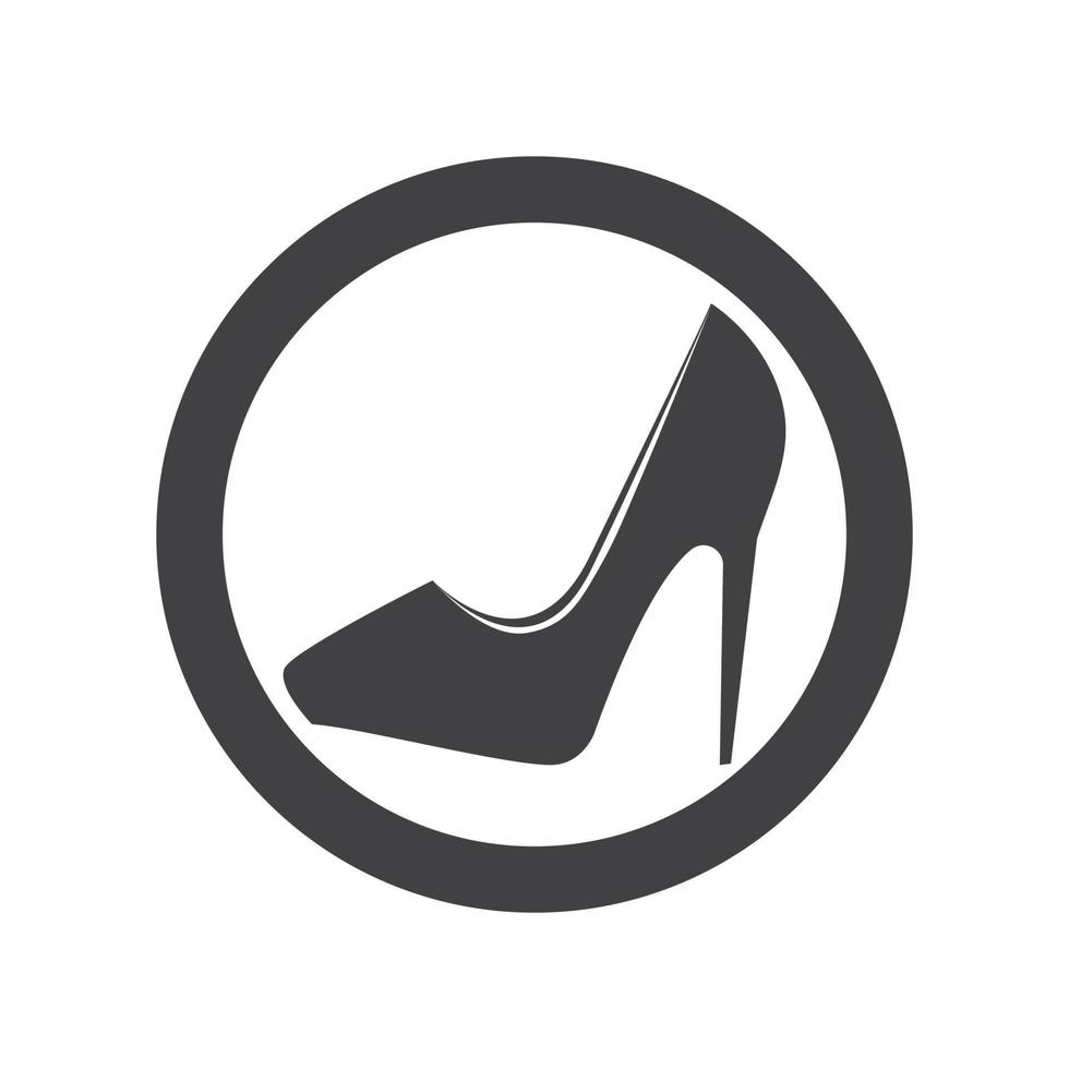 high heels logo vector