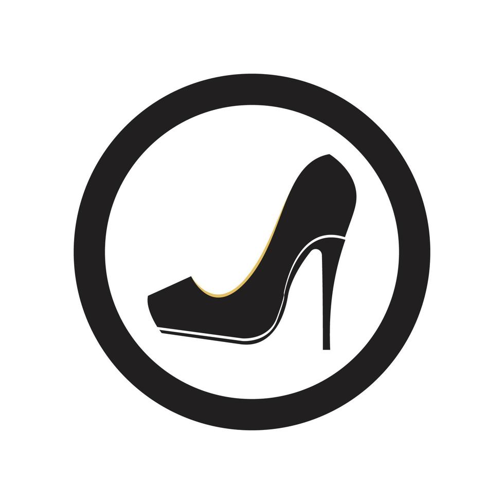 high heels logo vector