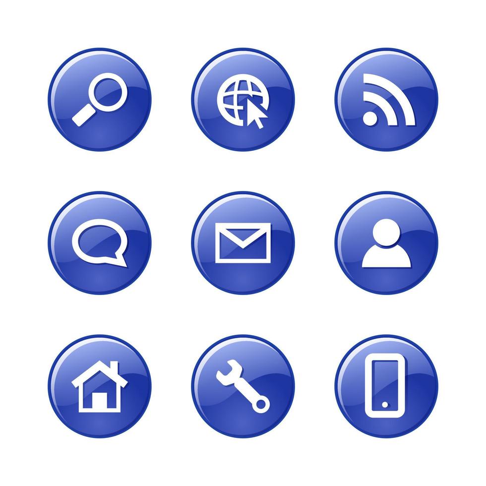 interface icon set vector