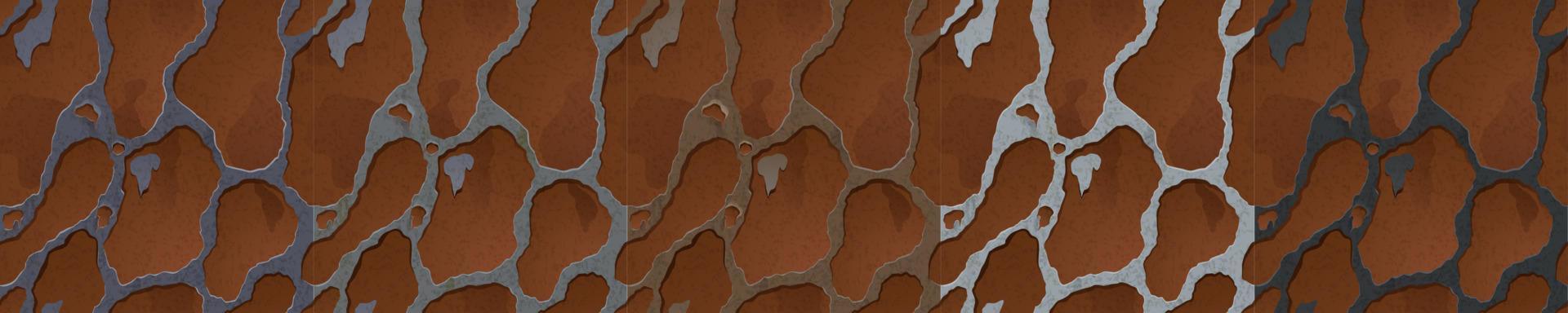 Vector seamless background with brown rusty spots