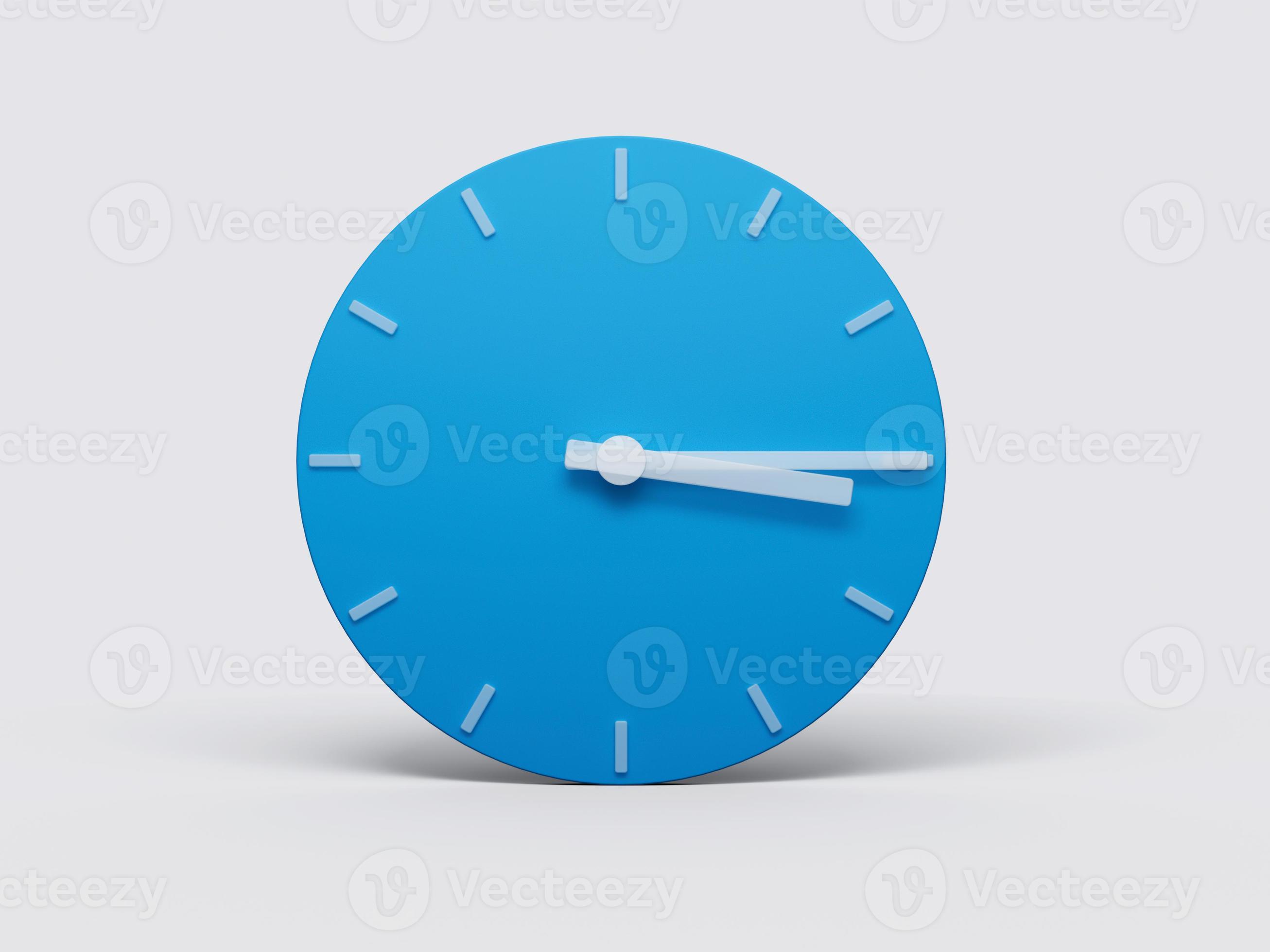 minimal-clock-time-3-15-o-clock-or-three-fifteen-on-light-pastel