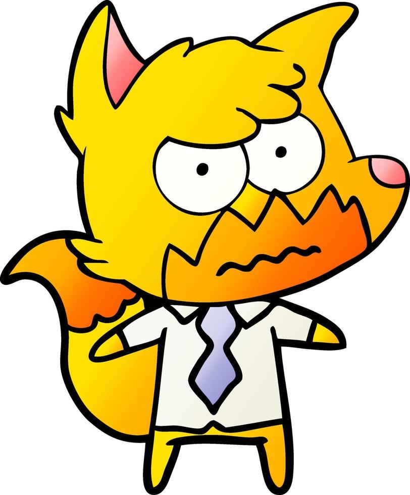 Vector fox character in cartoon style