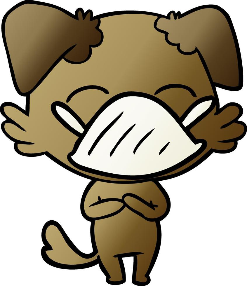 Vector dog character in cartoon style