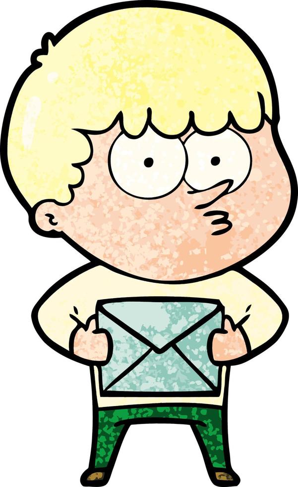 Vector boy character in cartoon style