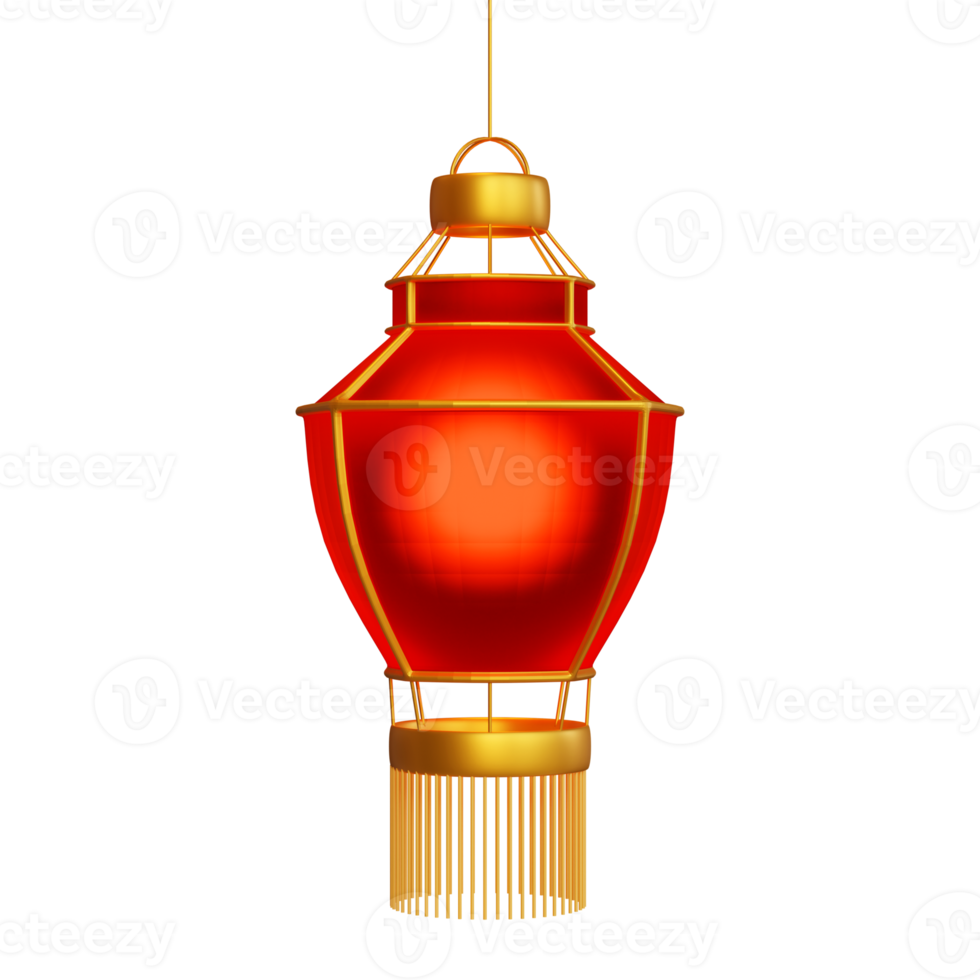 Chinatown Lantern 3D Element png