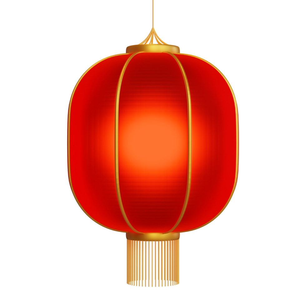 Chinatown Lantern 3D Element png