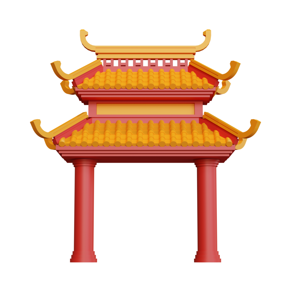 chinatown-tor 3d-element png