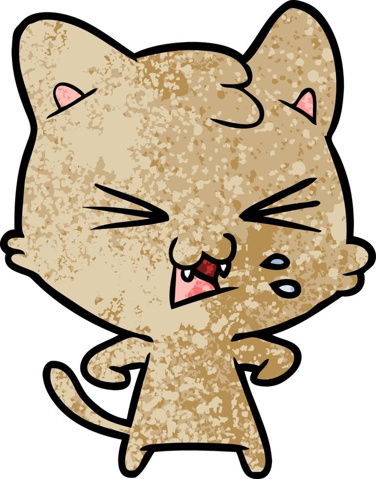 Vector cat character in cartoon style