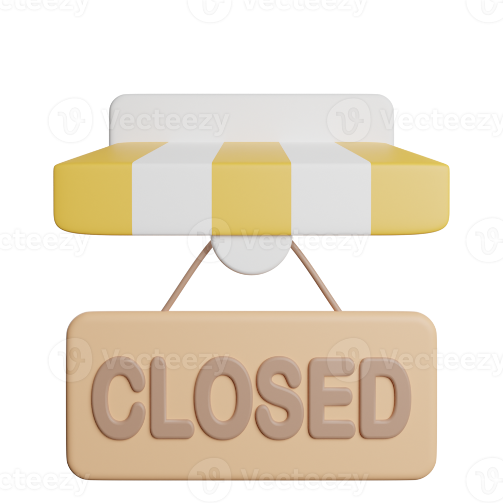 Closed Store Sign png