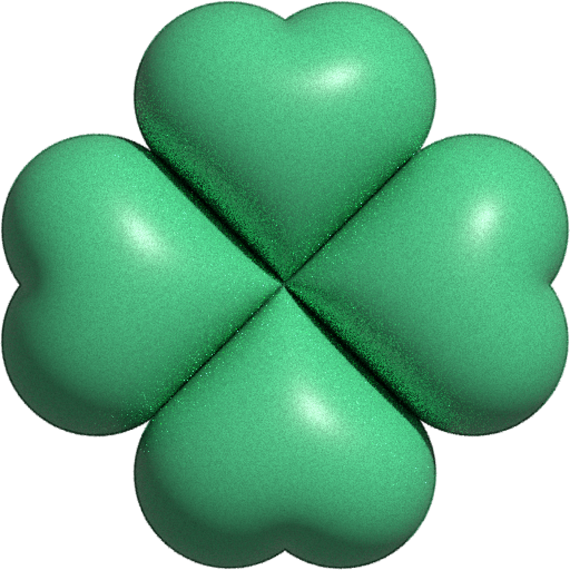 cute 3D lucky clover leaf decoration 13835590 PNG