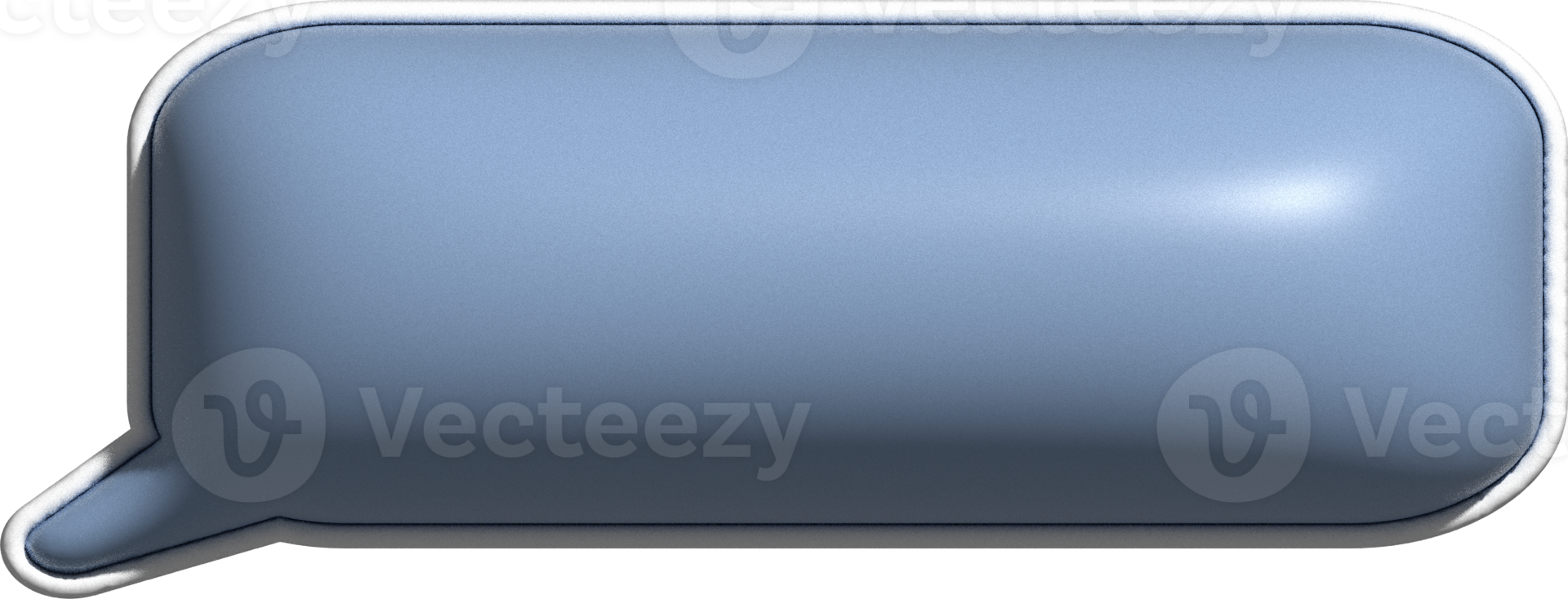 cute 3d blue speech bubble, text box decoration 13835597 PNG