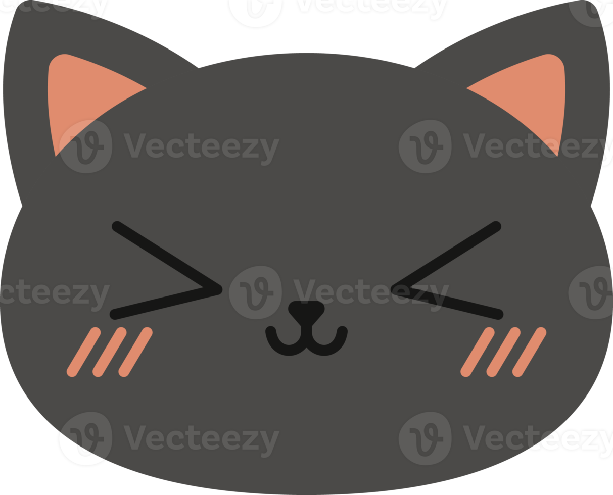 expression de chat simple png