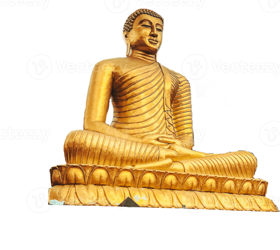 gyllene staty av buddha. png