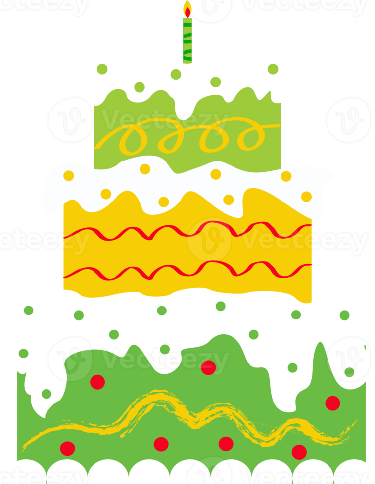 birthday cake decoration element illustration png