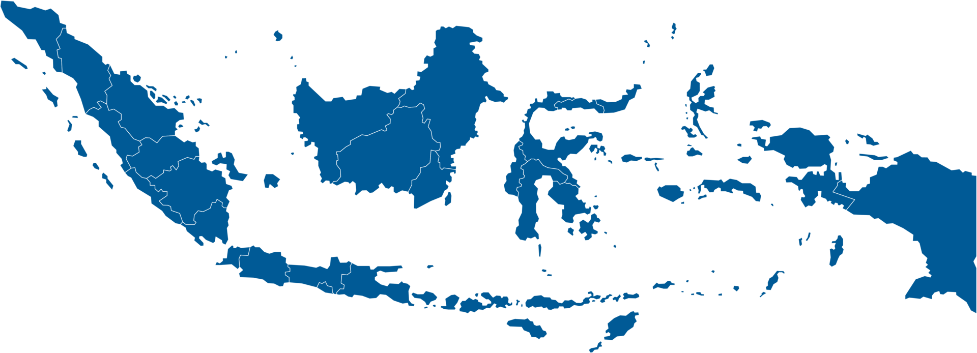 Indonesia political map divide by state png