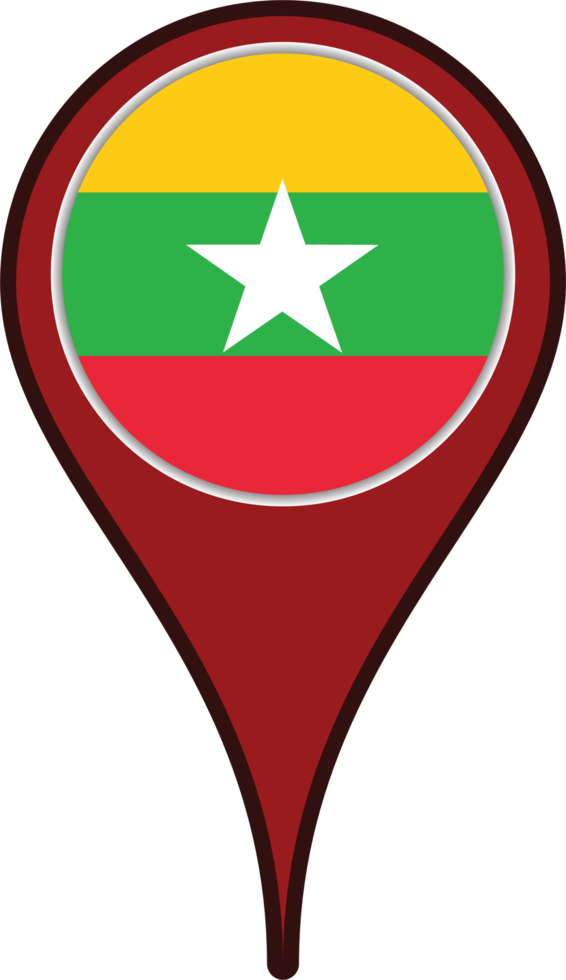 Myanmar Pin symbol png