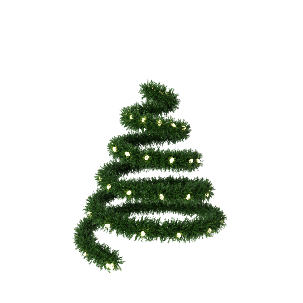 árbol de navidad elemento 3d png
