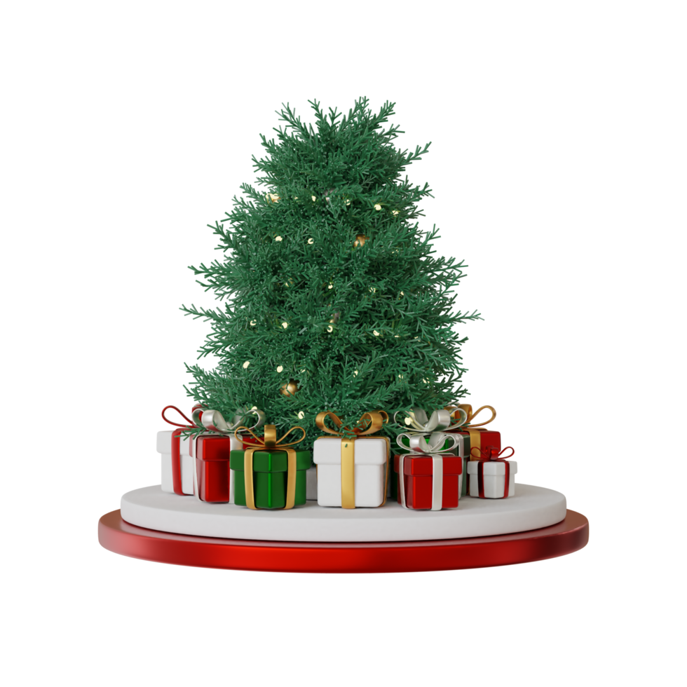 Christmas tree 3d element png