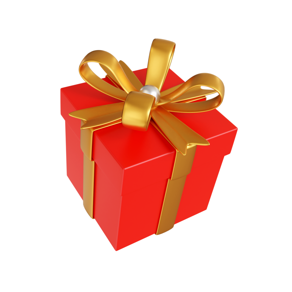 Christmas 3d element gift box 13836324 PNG