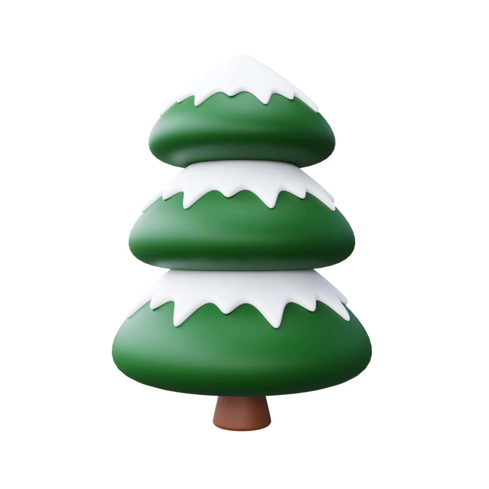 árbol de navidad elemento 3d png