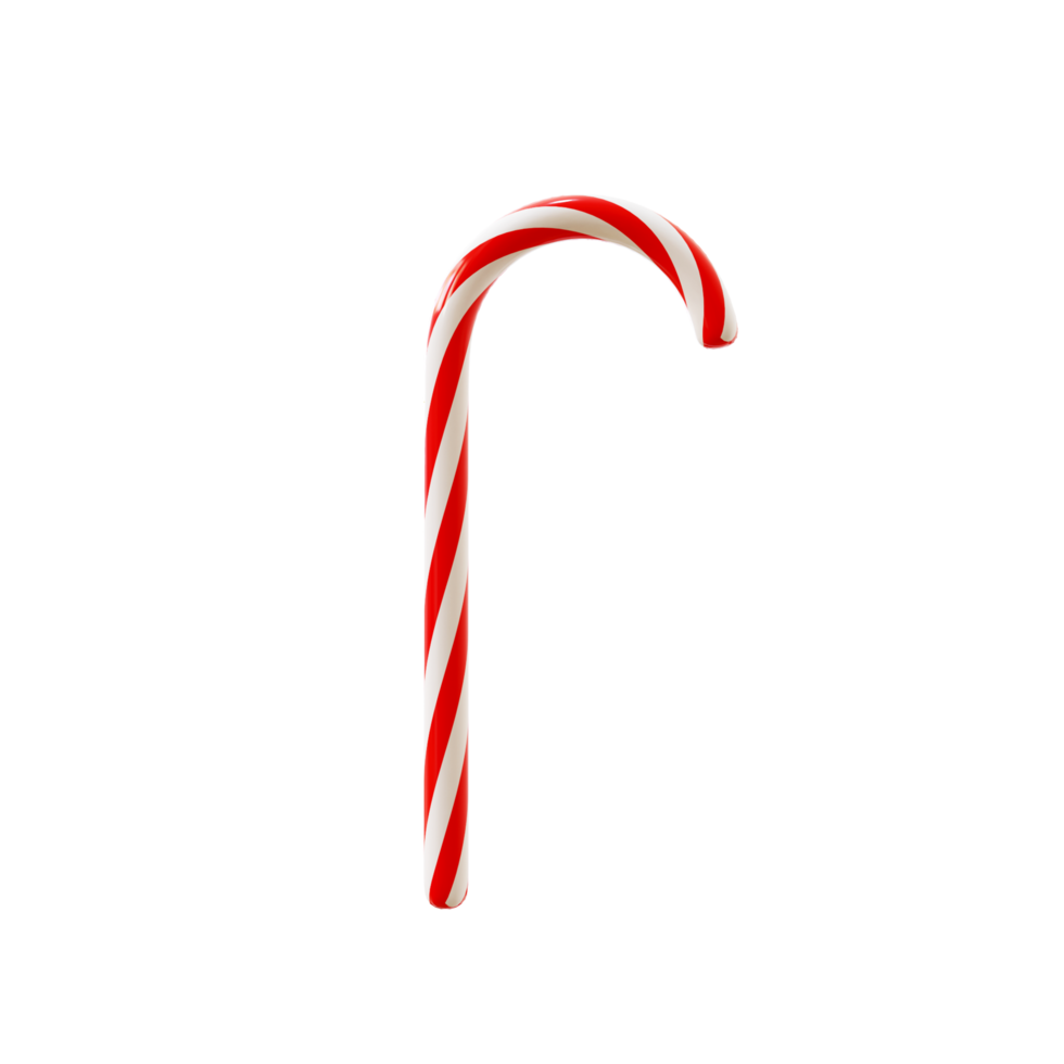 Christmas 3d element candy cane png