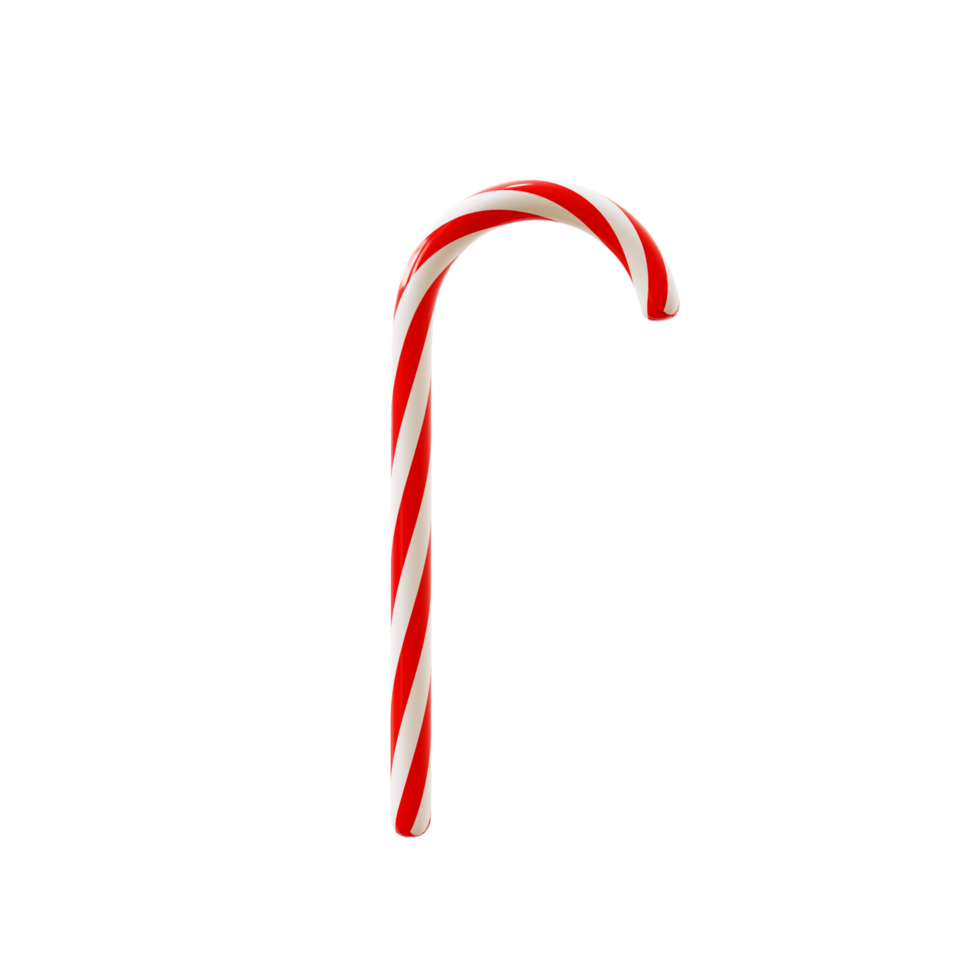 Natale 3d elemento caramella canna png