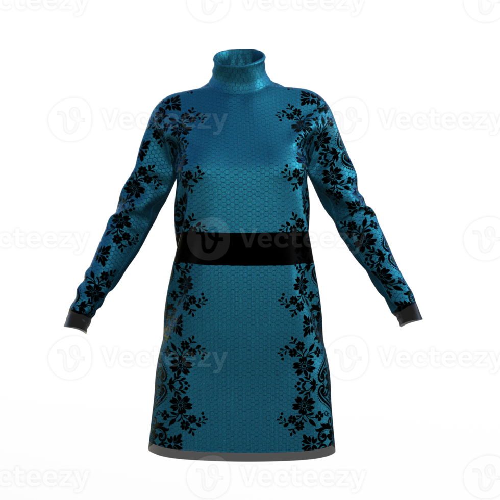 Dress 3d rendering png