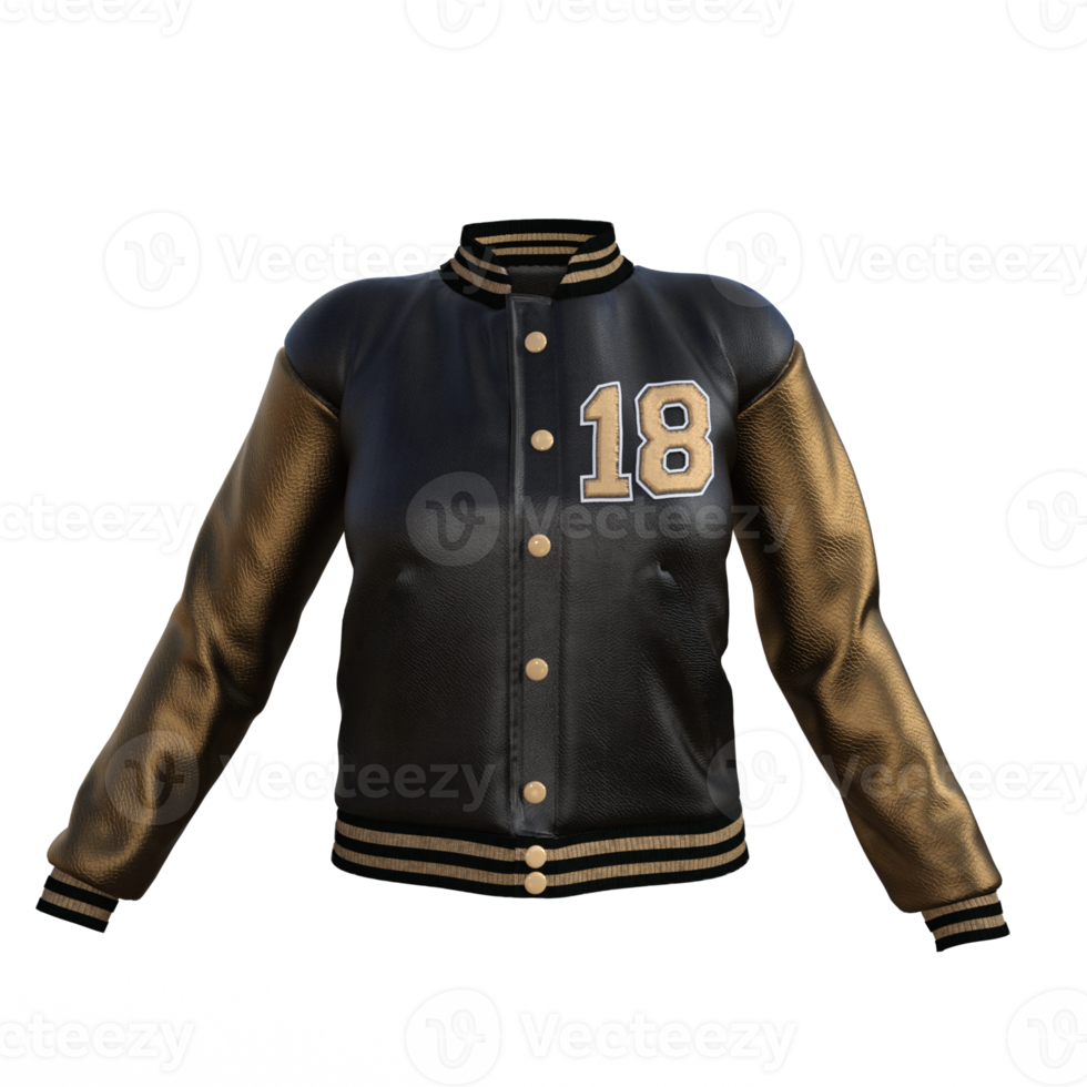 Jacke Kleidung 3D-Rendering png