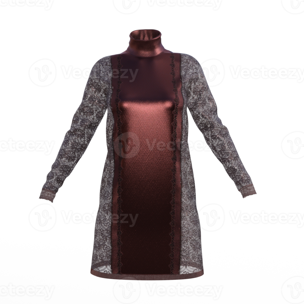 vestido renderizado 3d png