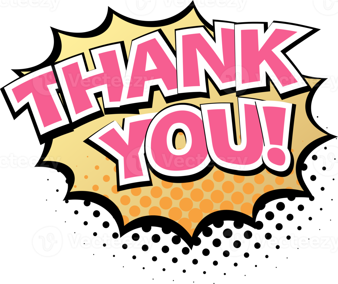 Comic lettering Thank you Comic speech bubble with emotional text Comic lettering Thank you Comic speech bubble with emotional text