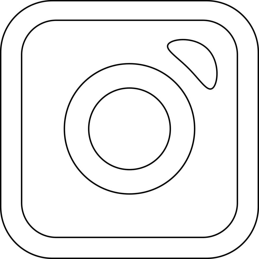 icono de instagram para web. vector