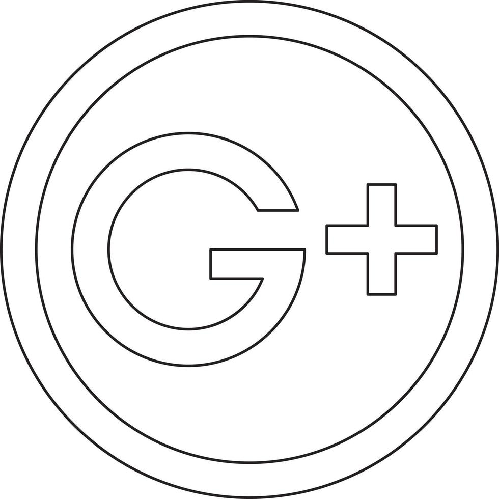 Google icon for web. vector