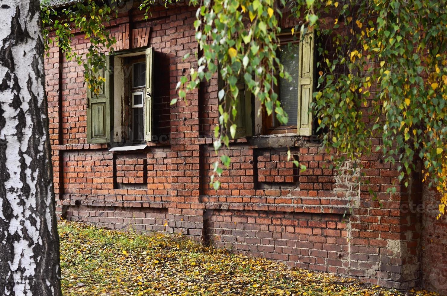 Window of an old Russian house photo