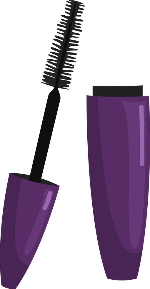 Purple maskara, illustration, vector on white background