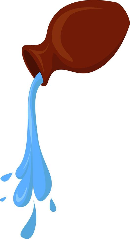 Water jug, illustration, vector on white background.
