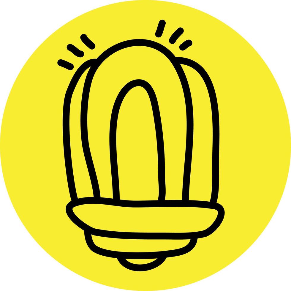 Lantern lightbulb, illustration, vector on a white background