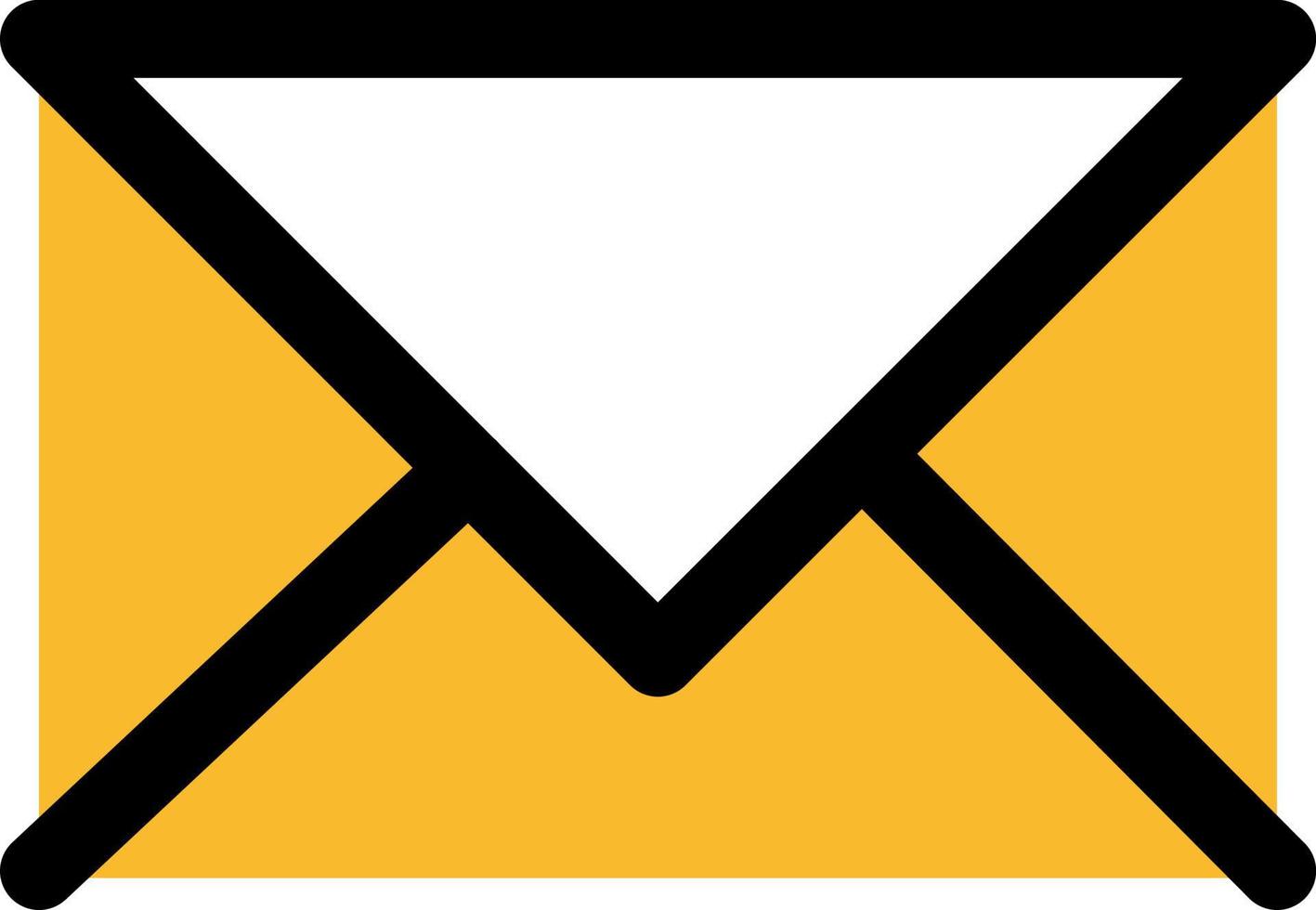 Mail mobile icon, illustration, vector on a white background.