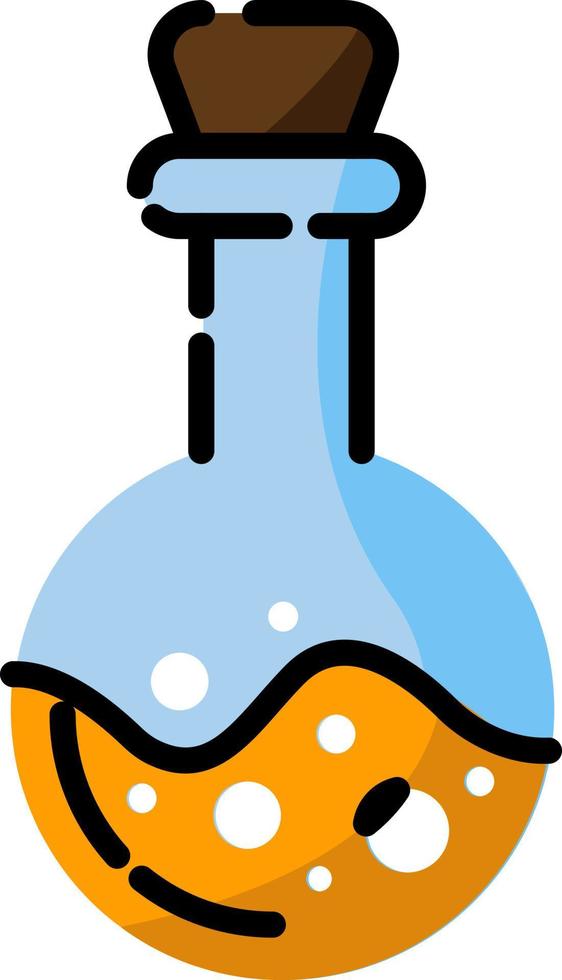 Halloween poison , illustration, vector on a white background.