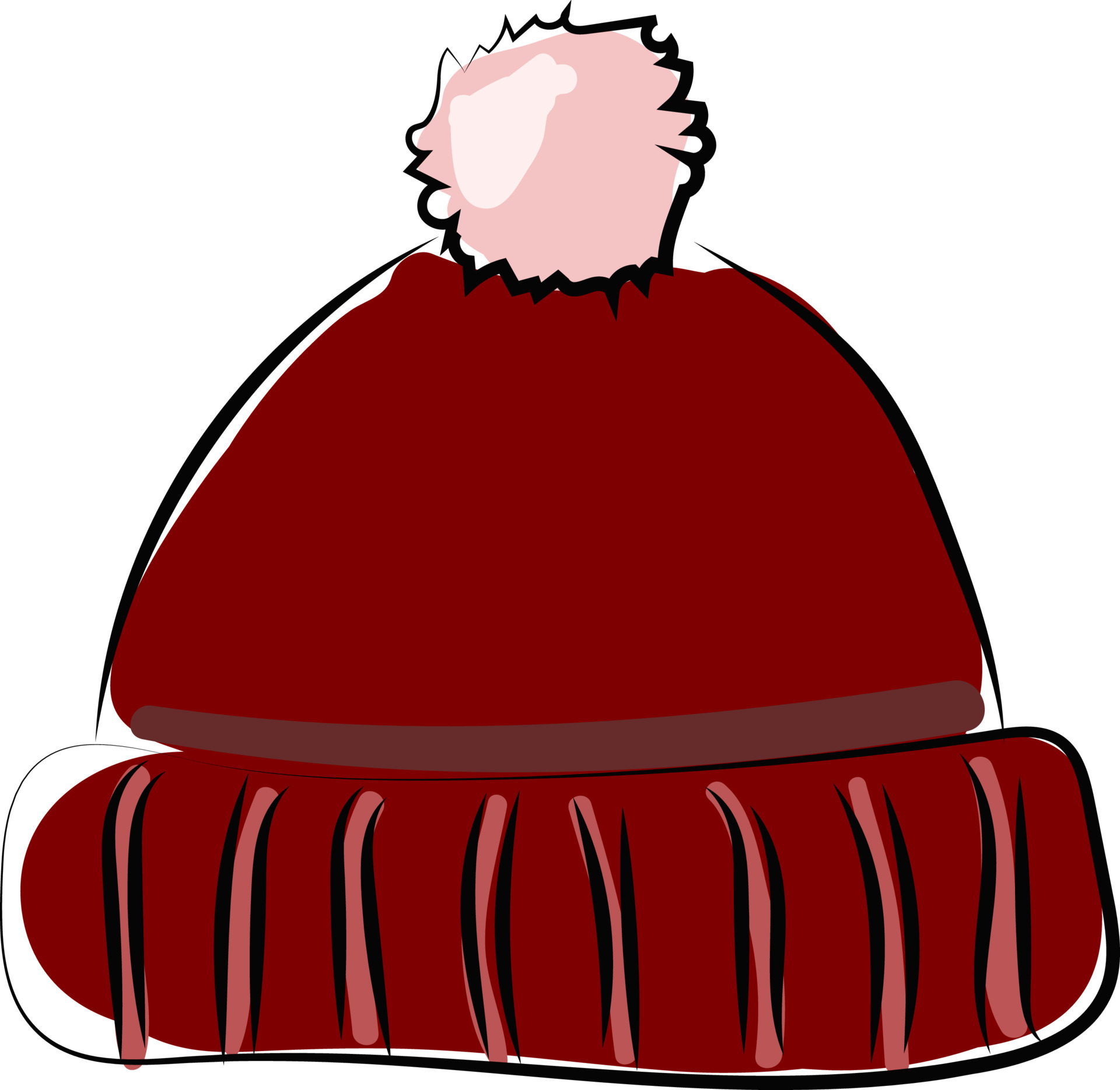 Red winter hat, illustration, vector on white background 13842338 ...